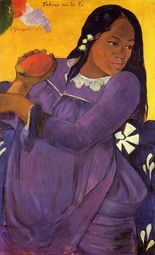 Поль Гоген Женщина с манго-1892
